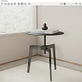 Modern side corner 3d model