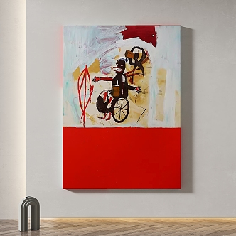 Simple abstract decorative painting 3d model