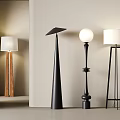 Modern creative floor lamp mushroom floor lamp 3d model