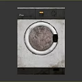 Zanussi Worn Appearance Washing Machine With Electronic Control Panel And Round Door