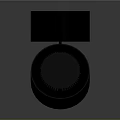 Black Cylindrical Furniture Pieces With White Top Hole Pattern And Line Design