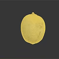 Single Fresh Ripe Cantaloupe Fruit With Yellow Textured Surface And Brown Spots On Black Background