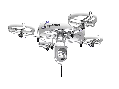 Smart Eaglence Drone Multi Rotor Design Featuring Camera And Surveillance Technology 3d model