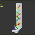 White Multi Tiered Display Rack With Modern Design And Sturdy Structure For Product