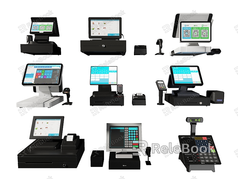 Modern cash register model