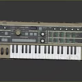 Professional Electronic Synthesizer Keyboard With Control Knobs Buttons And Display Panel