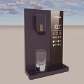Modern Water Dispenser and Glass Tableware Set with Digital Display 100 Degrees