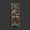 Rusty Turquoise Vintage Car With Weathered Body And Classic Design