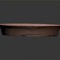 Pink Ceramic Bowl Filled With Brown Grains For Daily Household Use