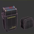 Gamma+ Professional Shaver with Dark Gray Gold Design and Matching Storage Case