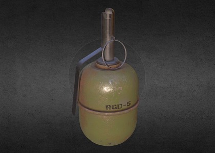 grenade bomb 3d model