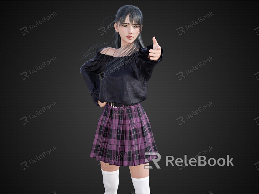 Temperament beauty model angry woman figure model