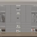 Modern Wardrobe Interior Design With Lighted Shelves Hanging Areas Drawers And Glass Doors