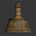 Decorative Carved Chandelier With Traditional Design Intricate Floral Patterns And Ornamental Base
