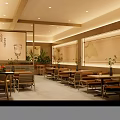 Elegant Modern Bubble Tea Shop Storefront With Bright Lighting And Wooden Counter