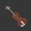 Handcrafted Wooden Violin Musical Instrument Featuring Classic Body And Fine Strings