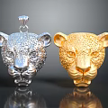 Elegant Silver And Gold Leopard Head Pendant Stylish Fashion Jewelry Accessories