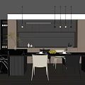 Restaurant Nakajima Dining Tables and Chairs 3d model