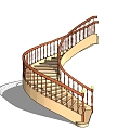 revolving staircase 3d model