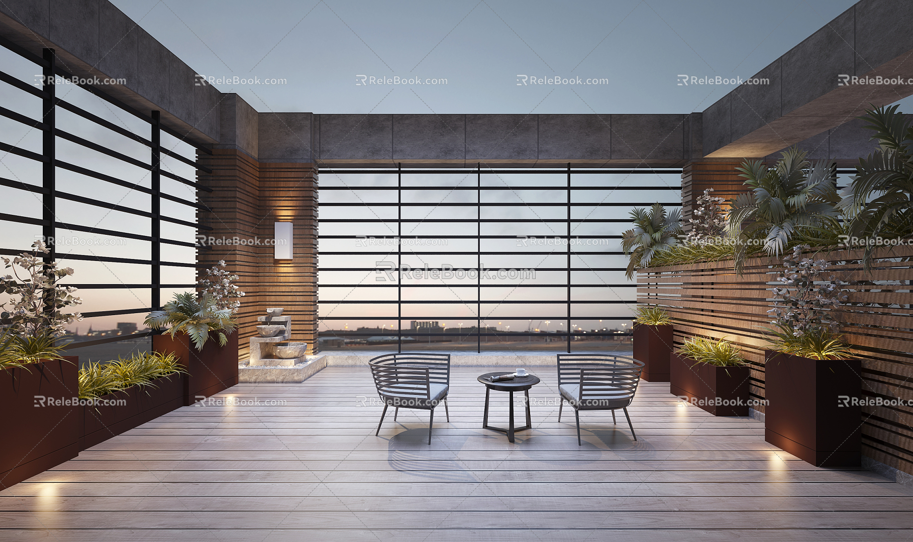 Modern Balcony 3d model