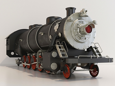 Modern locomotive 3d model