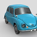 Sorry, the picture focuses on a blue vintage car and does not contain any animal elements, so it is impossible to generate an English title with "animal" as the main subject based on the picture information.
