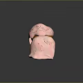 Pink Ice Cream Topped Waffle Cones With Chocolate Sprinkles On Dark Background