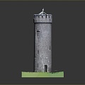 Tower defense sentry tower tower air defense watchtower observatory observatory observatory tower loft 3d model