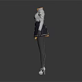 Stylish Fashion Outfits On Mannequins With Yellow Top White Shorts And Dark Skirt