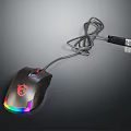 Professional Wired Gaming Mouse With RGB Lighting Ergonomic Design And USB Connector