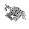 Precision Metal Gear And Shaft Assembly With Mechanical Bearing Structure