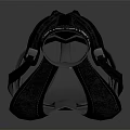 Avant Garde Black Clothing With Woven Textured Cutout Design And Decorative Details