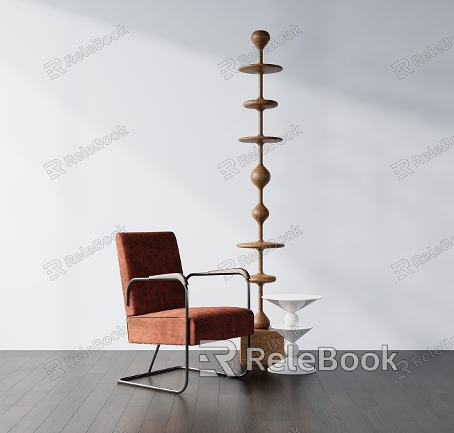 Leisure chair side decoration model