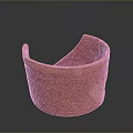 Red Carved Sculpture Bowl With Intricate Patterns On Dark Background