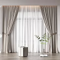 Modern Curtains 3d model