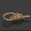 Natural Material Handmade Decorative Rope Knot With Wooden Stick For Home Decoration Accessory