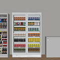 Modern Freezer Refrigerator 3d model