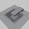 Ancient Stone Structure With Layered Slabs And Arranged Patterns In Archaeological Site