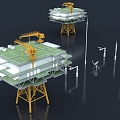 offshore drilling platform 3d model