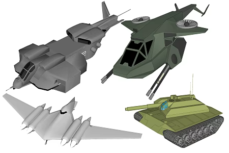Electric Toy Future Technology Aircraft Spaceship Mecha Transport 3d model