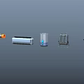 Various Types of Air Conditioners and Fans Including Handheld and Table Models