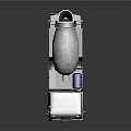 White Concrete Mixer Truck With Large Rotating Drum For Construction Work