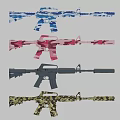 M4 submachine gun 3d model