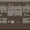 Modern Open Bookshelf Interior Design With Shelves Books And Decorative Vases