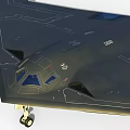 Advanced Stealth Fighter Jet Flying Over Mountain Ranges With Sleek Aerodynamic Design At High Altitude