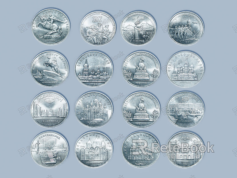 Modern Silver Coins model