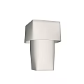 Modern Minimalist White Table Lamp With Sleek Ceramic Design And Warm Yellow Light