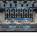 Modern Luxury KTV Interior Design With Futuristic Lighting Sofas And Bar Counter