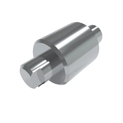 Smooth Shiny Metal Cylindrical Part With Polished Surface For Industrial Use 3d model