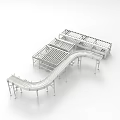 Industrial assembly line automatic production line drum assembly line 1205 3d model